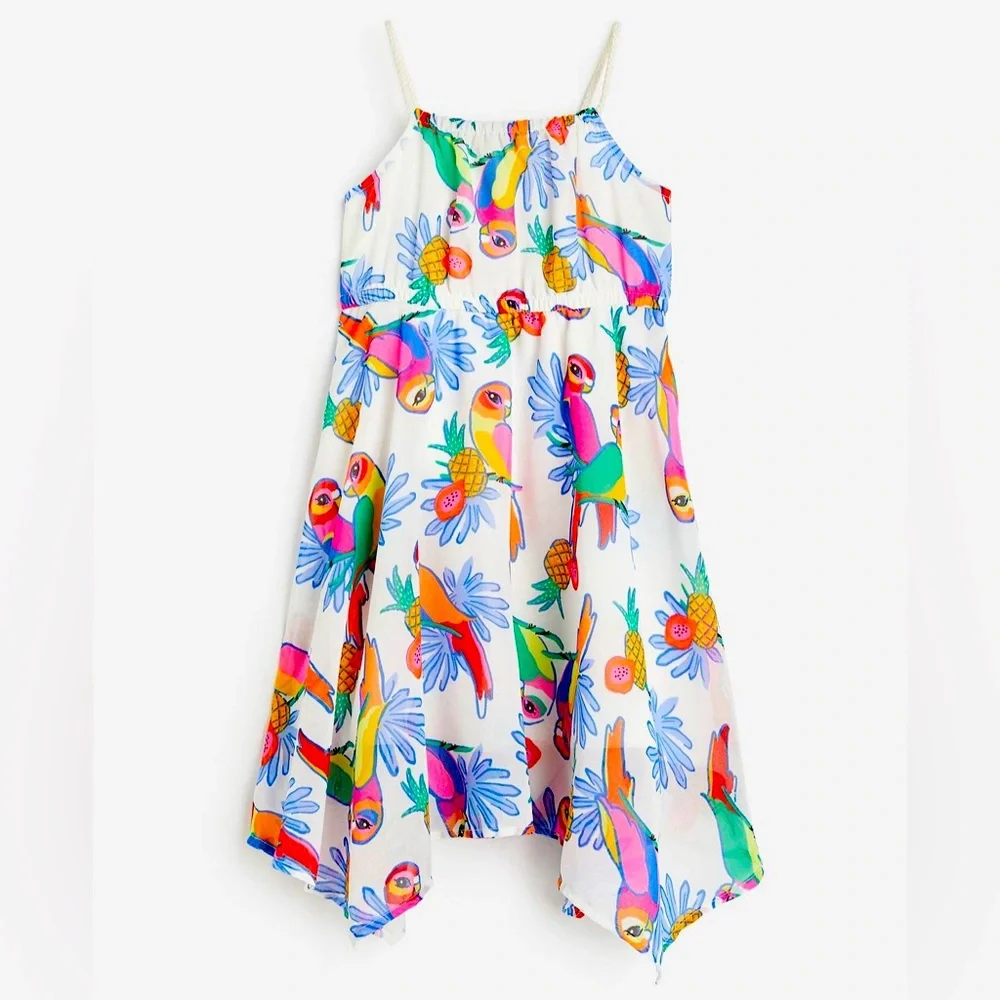 ❌ SOLD ❌ H&M Midi Tropical Dress - Picture 1 of 4